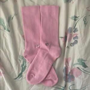 Pink Crew Socks